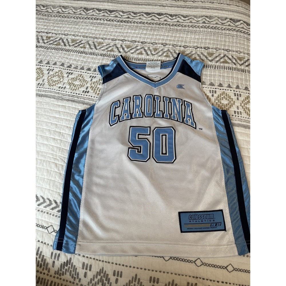 Vintage University North Carolina Tarheels UNC #50 Colosseum Basketball Jersey S